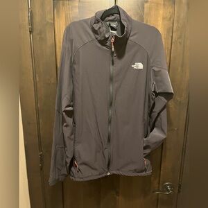 The North Face XXL men’s unisex zip up black jacket TNF APEX light weight hiking
